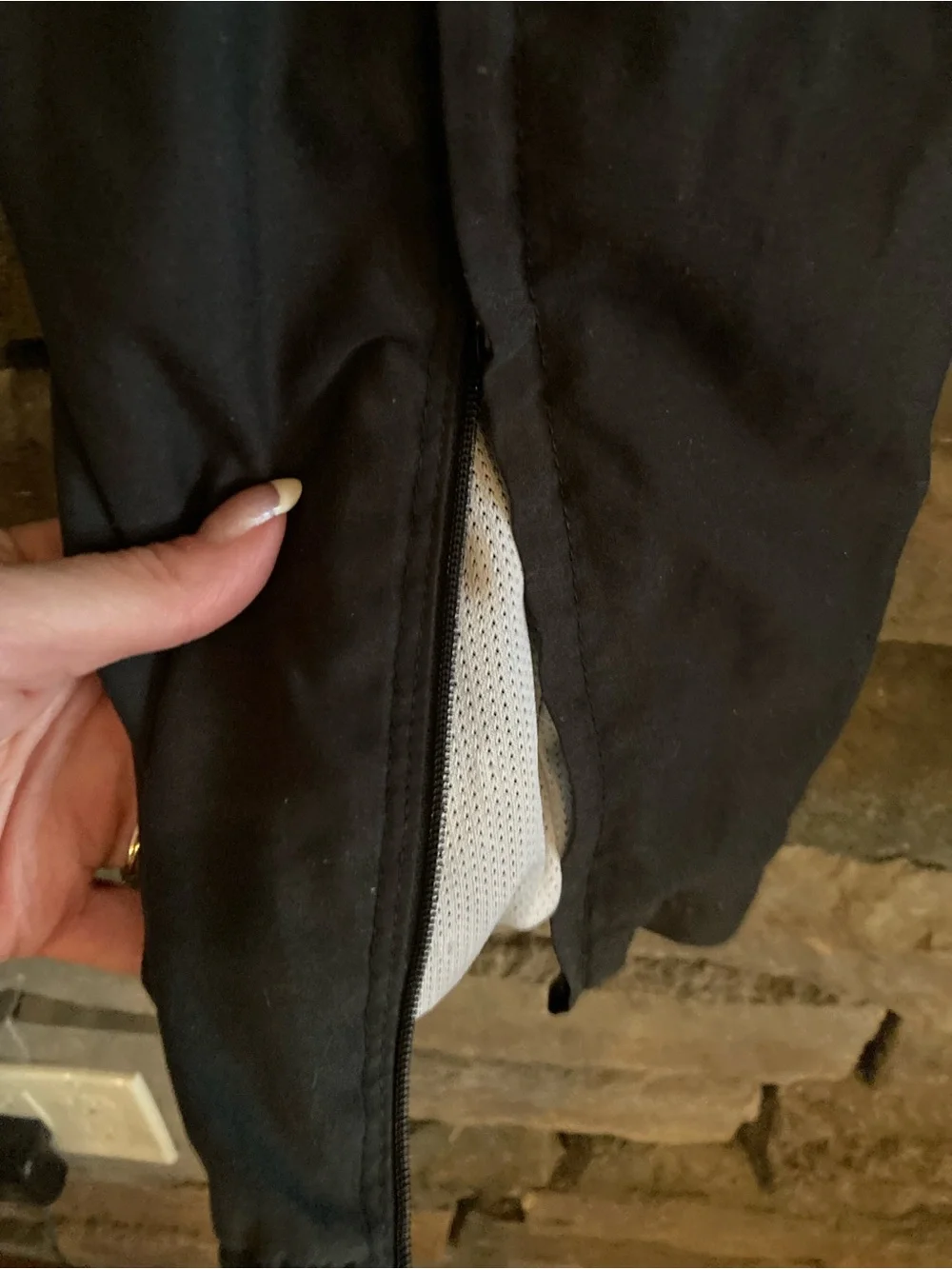 Y2K Nike Black Track Pants Zip Ankle Retro Sportswear